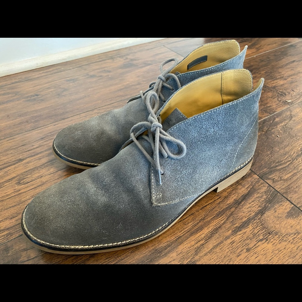 Cole Haan men’s suede gray/blue chukka size 10M.